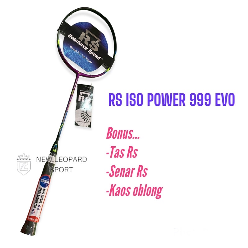 Raket Badminton RS ISO Power 999 Evo