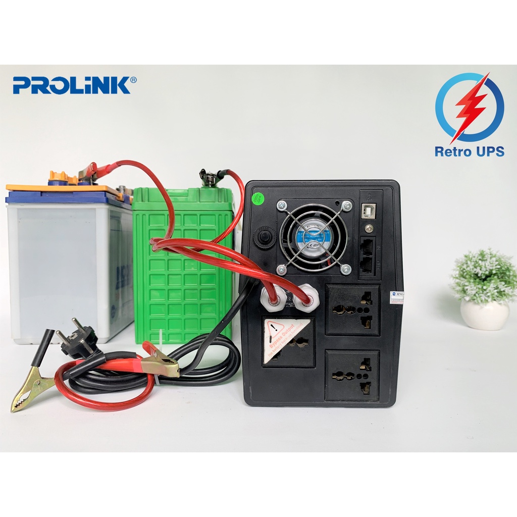 UPS Modif Modifikasi AKI External With Fan PROLINK PRO1201SFCU 1200VA 1.2KVA 24V