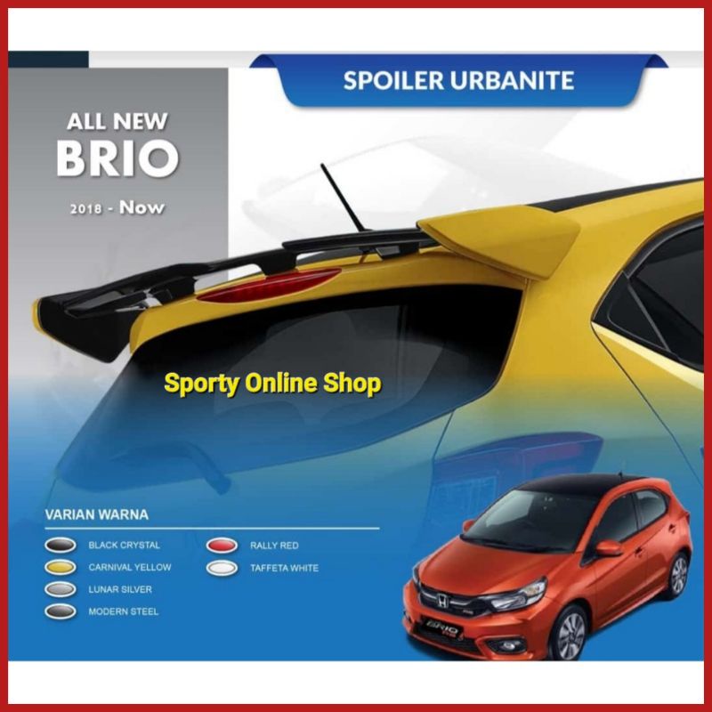 Spoiler Sayap Brio Satya RS Model Urbanite