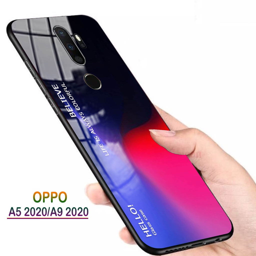 Softcase Kaca OPPO A5 2020 A9 2020 - Case Handphone A5 2020 A9 2020 [T35].