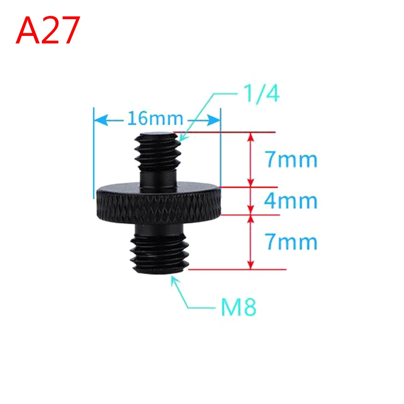 Btsg Adapter Ulir Aluminium Screw Adapter Tripod Thread Adapter Mount Adapter Sparepart Fotografi 1per4 Female/4M