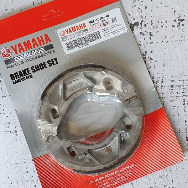 Kampas Rem Belakang Yamaha Mio Karbu Mio Soul Mio J Mio M3 Jupiter MX ORI YGP 5MX atau 1S7
