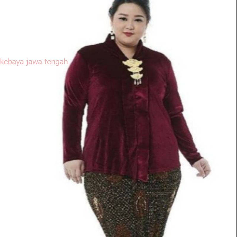Kebaya Bludru Kartini Ukuran Jumbo / Kebaya bludru kartini Kebaya Bludru