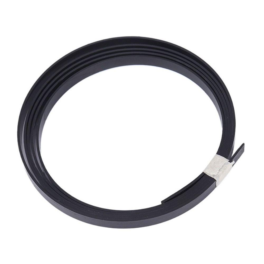 Suyo 2pcs Membuat Edging Strip Hitam Putih Gitar Bassukulele Cocok Untuk Merayap Pengikat Plastik Gitar