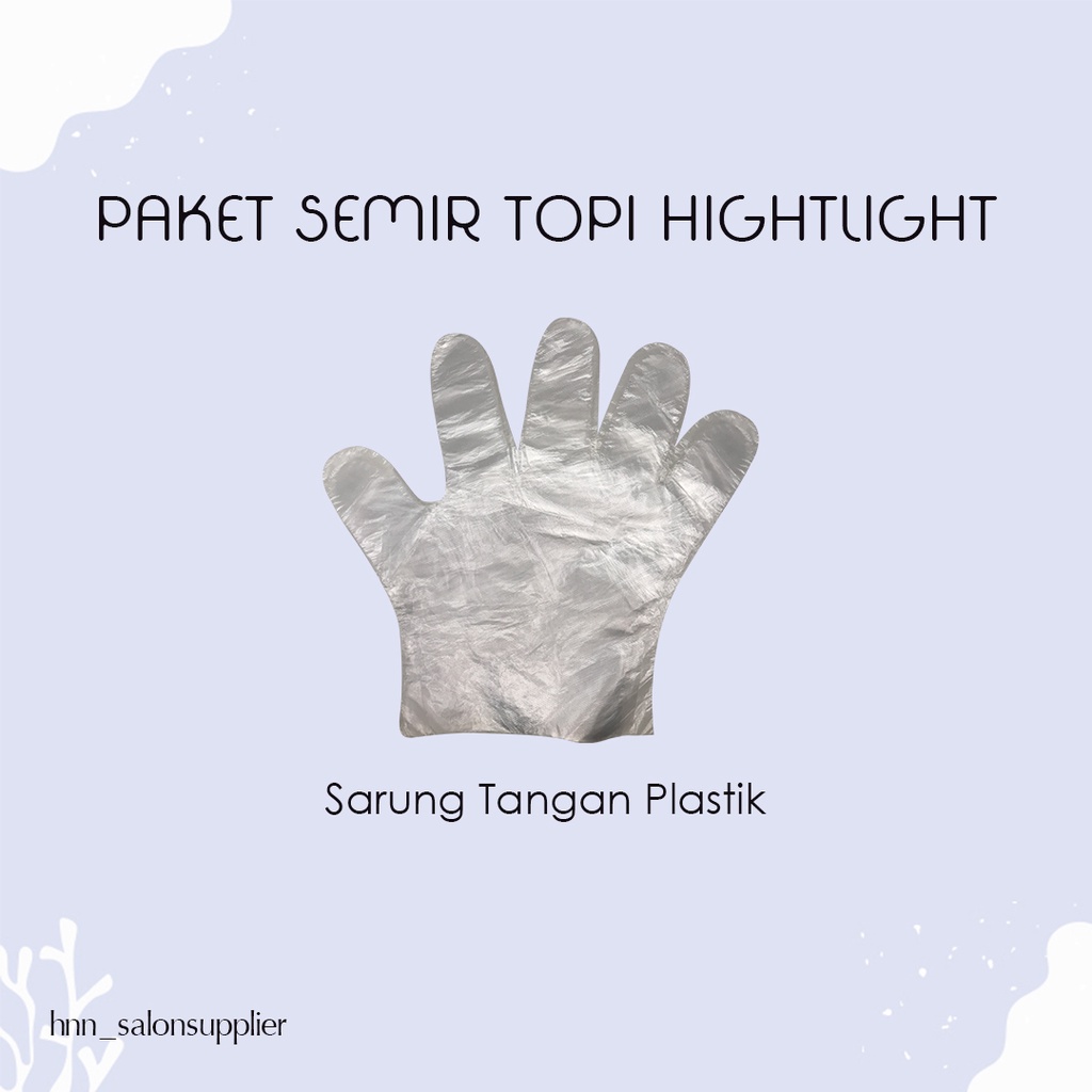 Alat Cat Rambut Salon Paket Semir Lengkap Topi Highligt Silicon