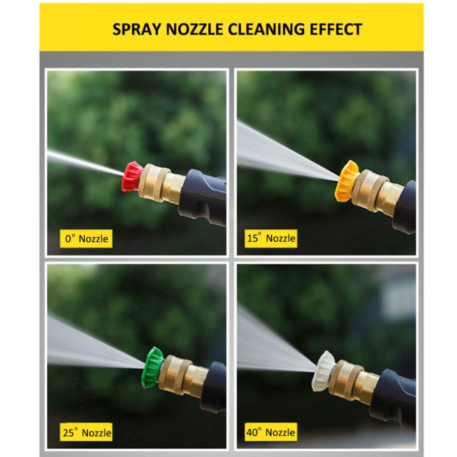 Nozzle spray tip quick release pressure jet cleaner kepala sprayer 1/4