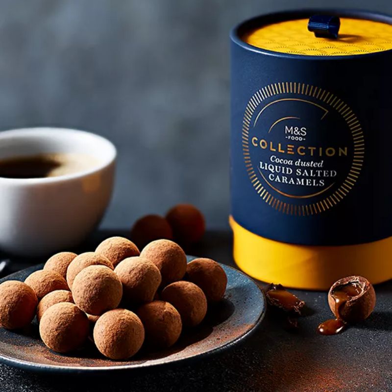 

MARKS & SPENCER M&S FOOD Cocoa Dusted Liquid Salted Caramels 120g