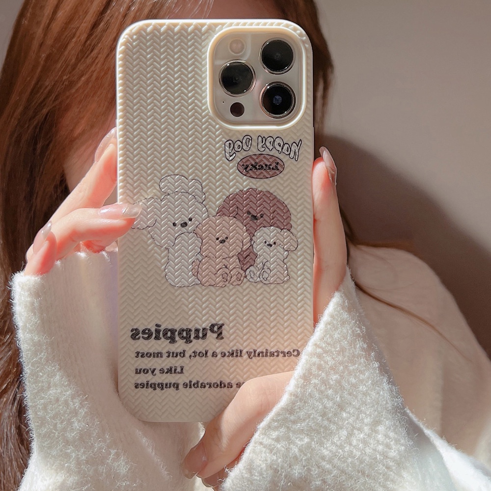 Soft Case Silikon Motif Kartun Anjing Lucu Untuk Iphone 7x14 11 12 13 PRO MAX