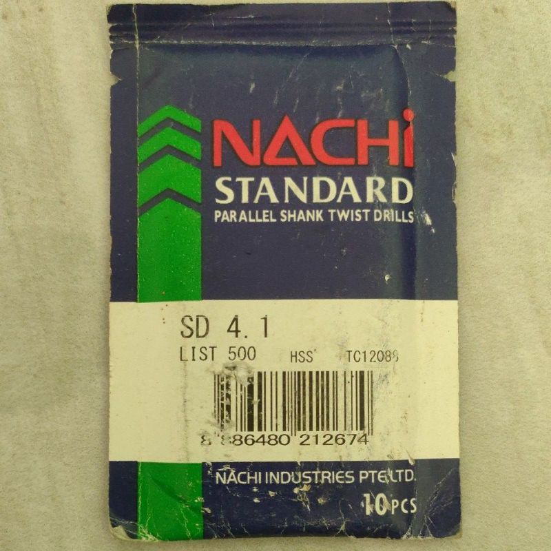 mata bor besi nachi 4.1mm mata bor nachi asli