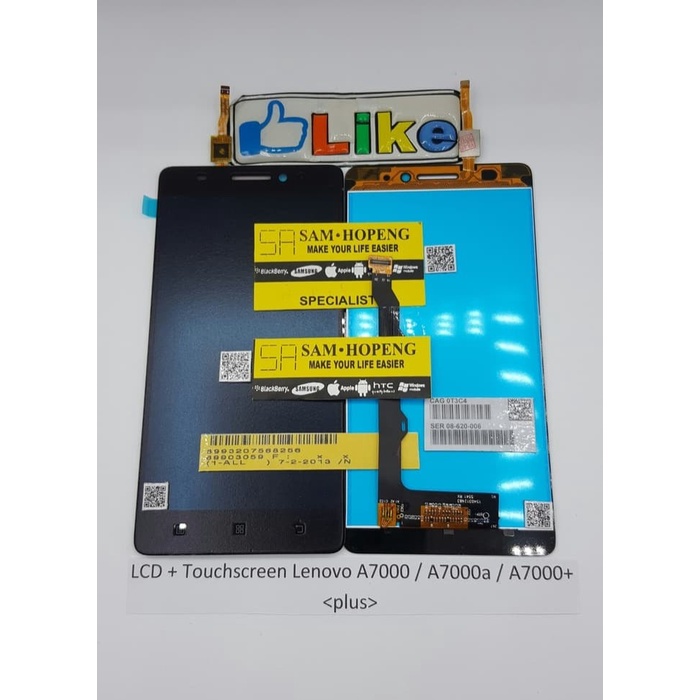 Lenovo A7000+ / A7000 Plus Lcd + Touchscreen .