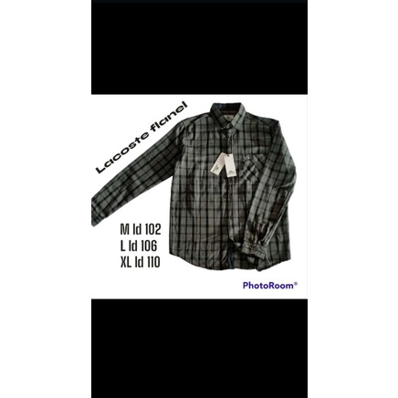 kmeja flanel lacoste
