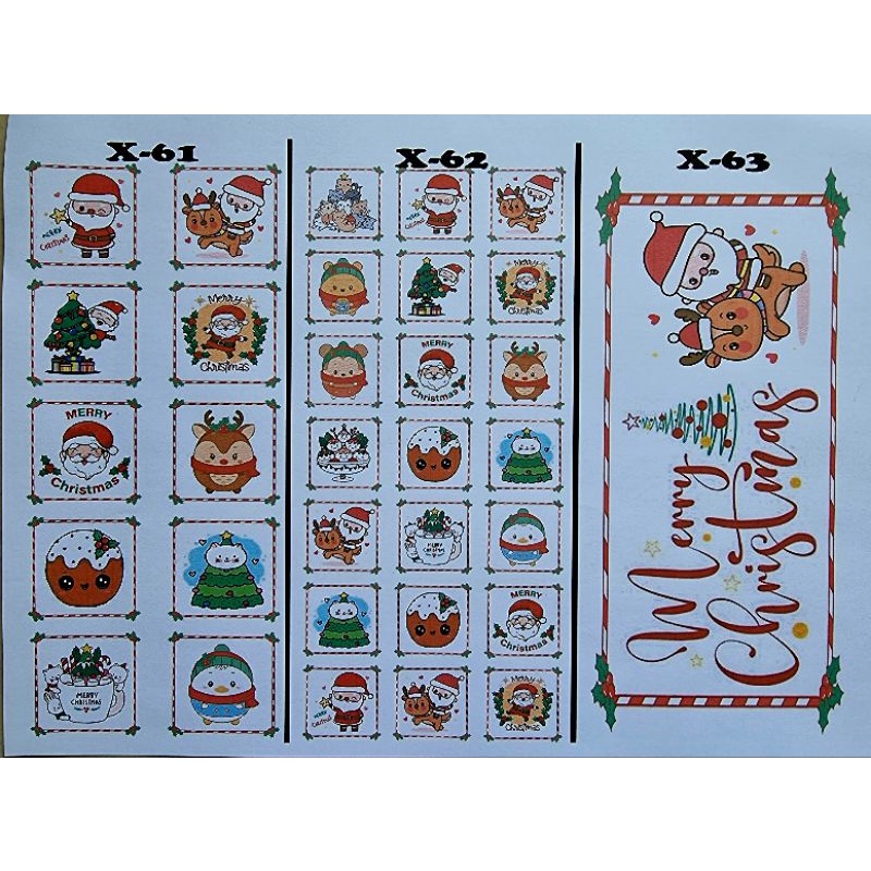 

edible stamp / stiker makanan / edible picture / natal 1