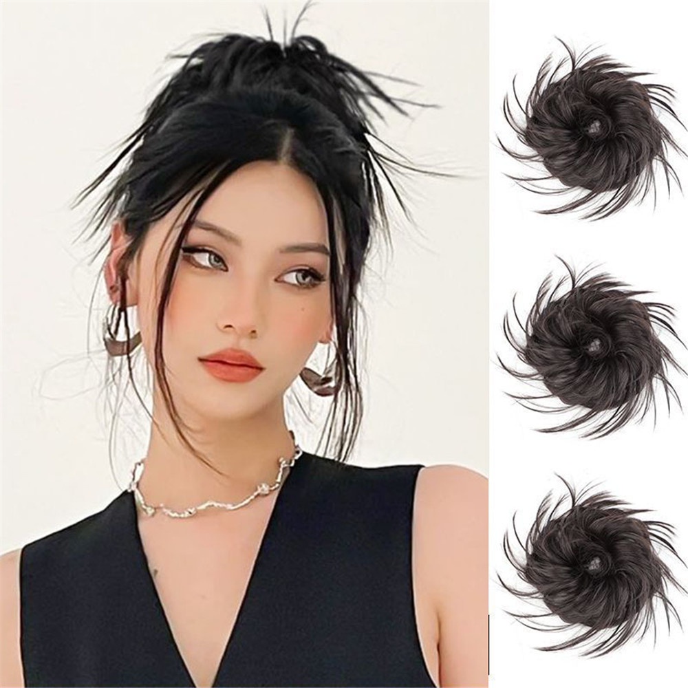 Wig / Rambut Palsu Model Buncheometri Untuk Wanita