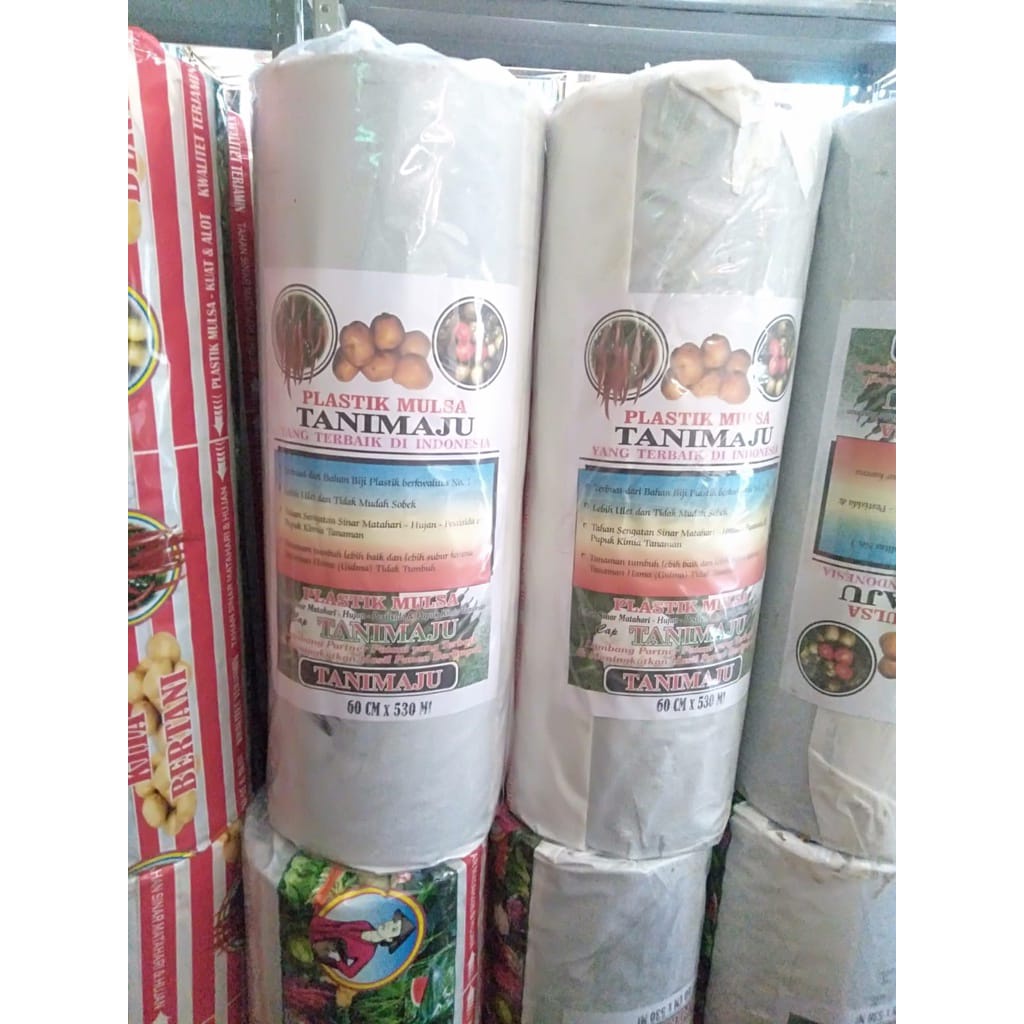 PLASTIK MULSA HITAM PERAK TANI MAJU 60/120 CM 260 METER