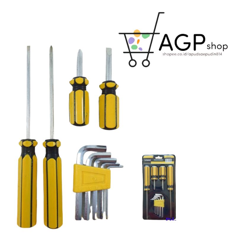 Obeng Kunci L Set 9 Pcs