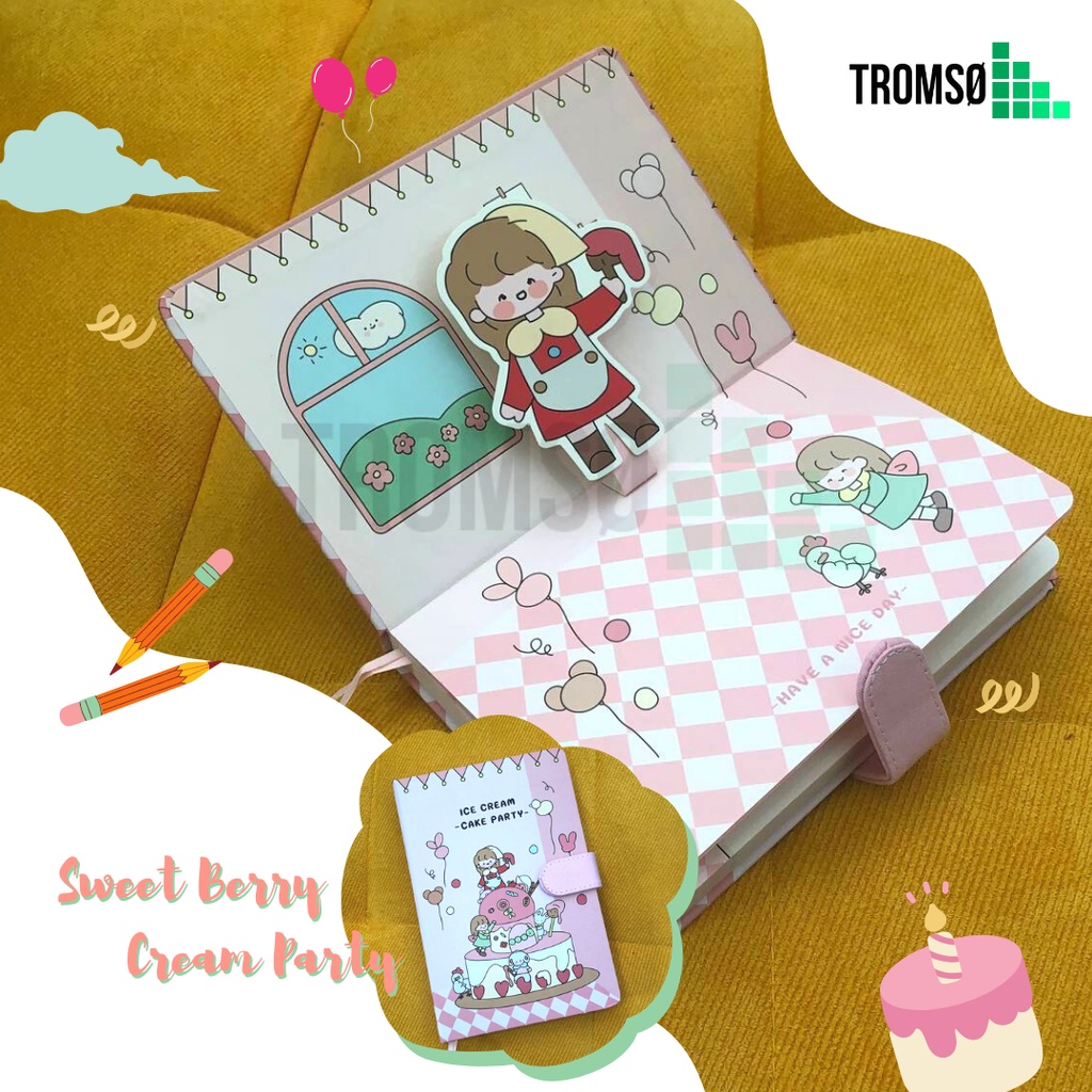 

Tromso (6972) Kids Diary Book / Buku Catatan Harian Anak Perempuan sampul karakter lucu