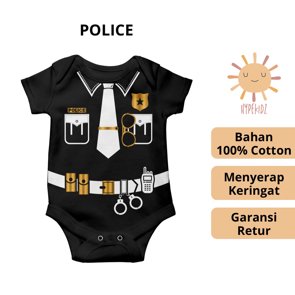 Baju romper jumper jumpsuit pakaian bayi hadiah lahiran newborn 0 6 bulan laki-laki perempuan unik s