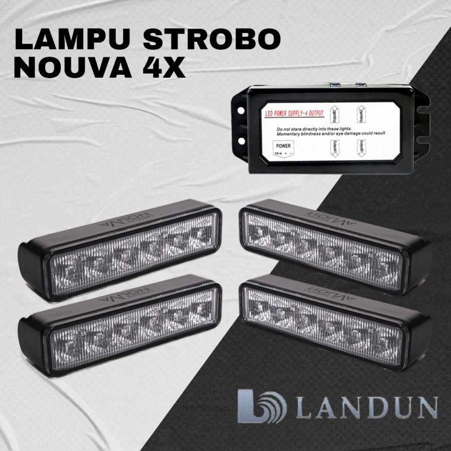 LAMPU KEDIP GRILL LANDUN NOUVA 4X SET IONBLUE ORIGINAL BY ADN