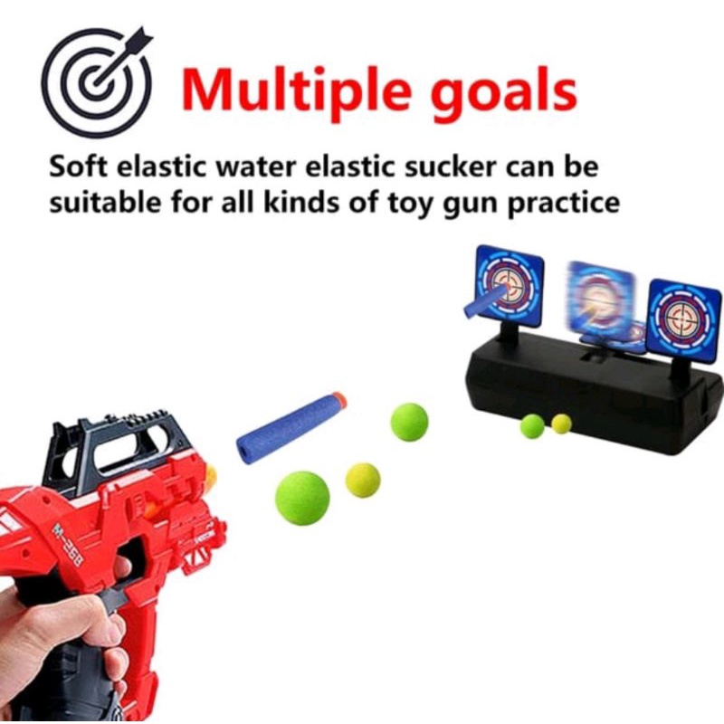 MAINAN ANAK TARGET TEMBAK OTOMATIS RESET TARGET KOMPETIBEL UNTUK ANAK ANAK