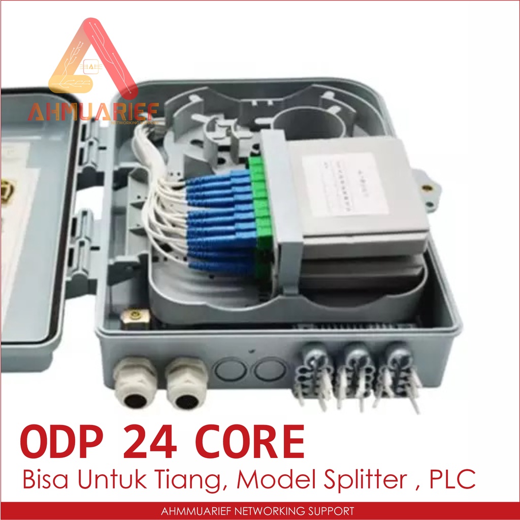 ODP FDB ODB 24 Core Model Adapter Splitter Pole Tiang Fiber Optik Box Kotak Fiber Optic Kosongan