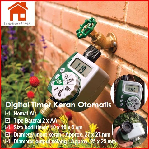 Showering Digital Timer Kran Keran Air Taman Siram Tanaman Otomatis
