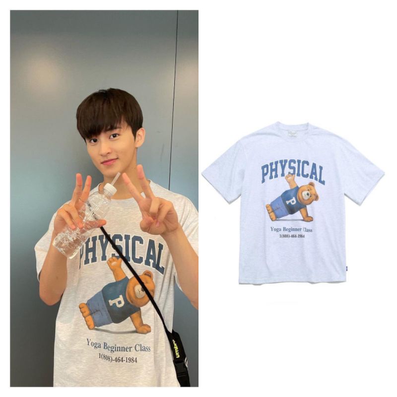 [READY] Size S Physical Yoga Bear Mark NCT Light Grey