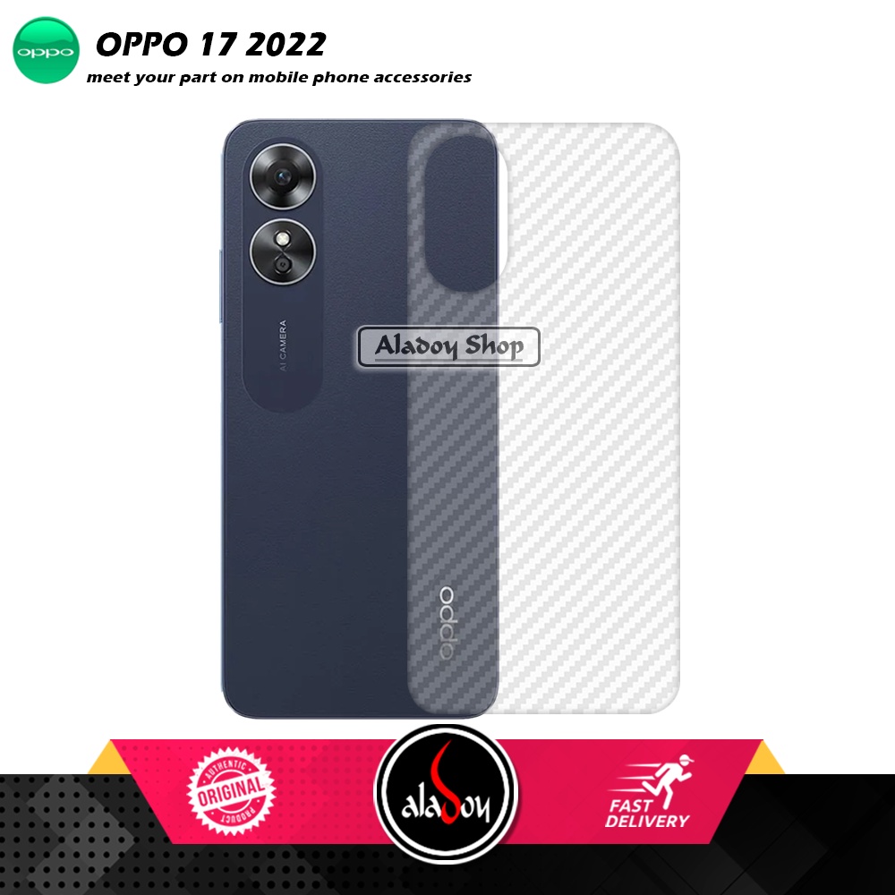 Case Oppo A17 Armor Fusion Transparent Casing Free Skin Carbon 3D