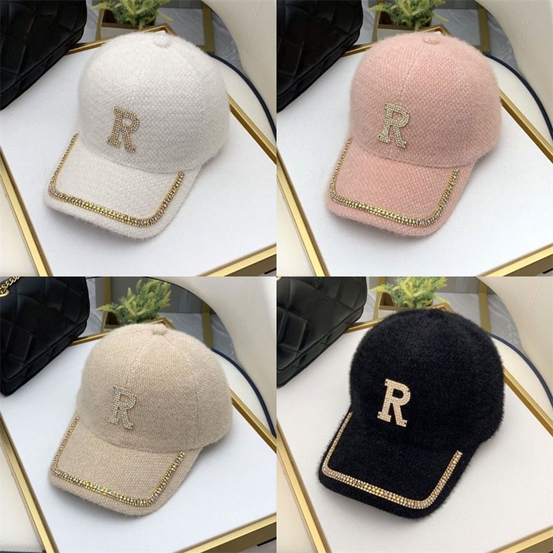 Topi baseball Bahan plush Hangat Untuk Musim Gugur Dan Dingin