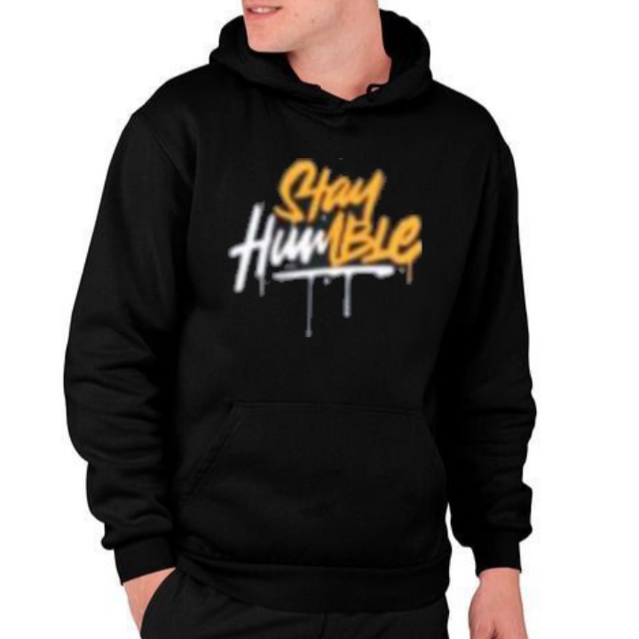 Sweater Jacket STAY HUMBLE Hoodie Pria Wanita Sweater Oversize Motif Kekinian Fashion Korean Kasual OOTD