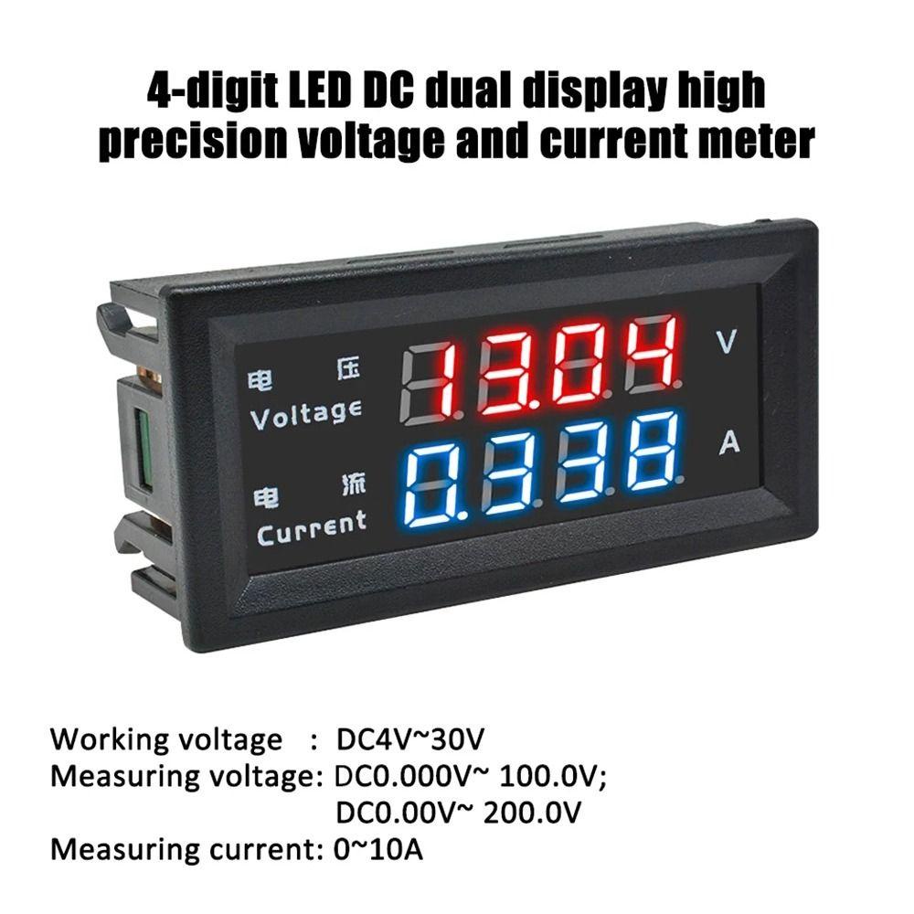 Solighter Digital Voltmeter Ammeter M4430 Elektronik 0.28 ''Volt AMP Meter Tester