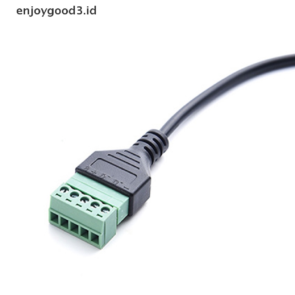 Adapter Konektor Sekrup USB A Ke 5 Pin Dengan Shield Terminal Plug