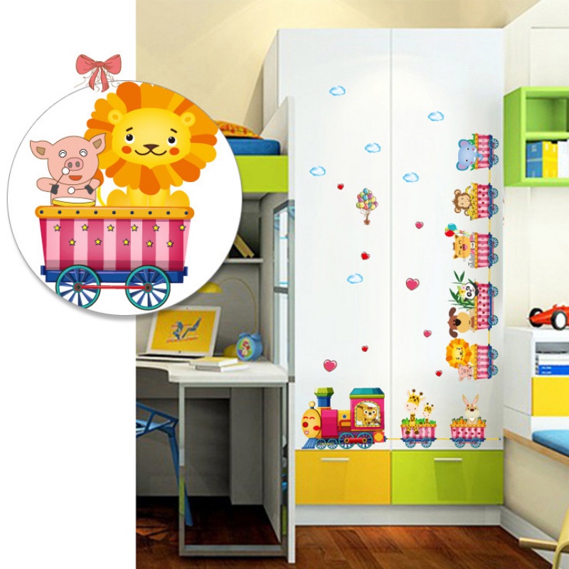 Wallpaper Dekorasi Dinding Tk Kereta Kartun/DIY Stiker Dinding Kamar Tidur Bayi Anak Decals