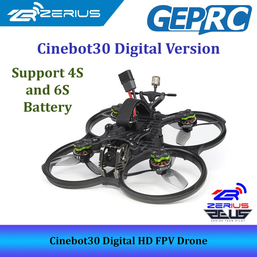 GEPRC Cinebot30 Digital HD System FPV Drone, Nebula Pro, Wasp, Avatar