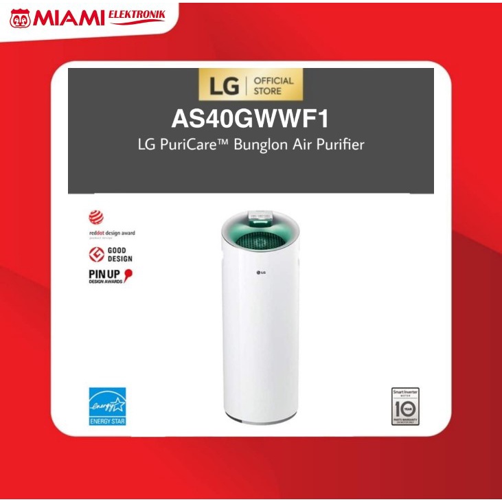 LG AS40GWWF1 PuriCare™ Bunglon Air Purifier 32,8M²