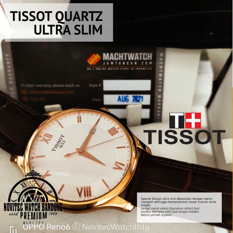 Tissot Daydate Ultra thin Second SN T063.061.36.038.00 preloved  Jam tangan pria bekas berkualitas
