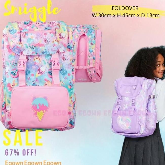 KADO ANAK ORIGINAL TAS SMIGGLE BACKPACK JUNIOR FROZEN 2 ELSA ANNA FAR RGE458R5R