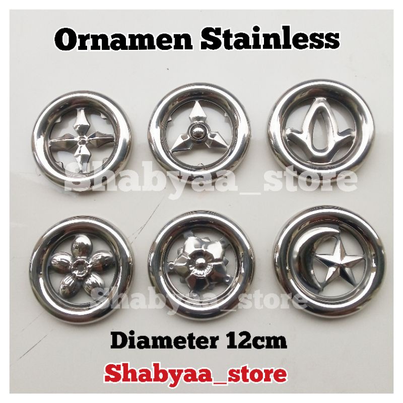 Ring gelang benz 12cm ornamen stainless aksesoris pagar besi teralis