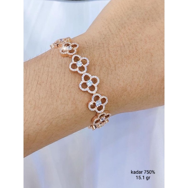 gelang fashion italy emas 750%/17k/18k