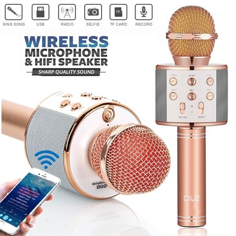 Mic WS-858 Bluetooth Wireless Mikrofon Karaoke Bluetooth