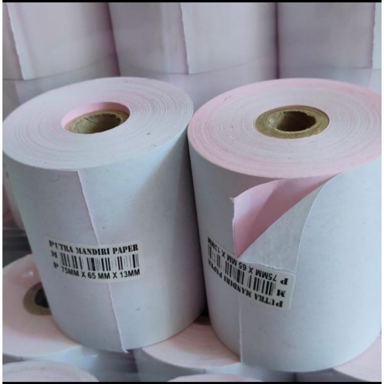 

Kertas Kasir NCR 2PLY Ukuran 75x65mm