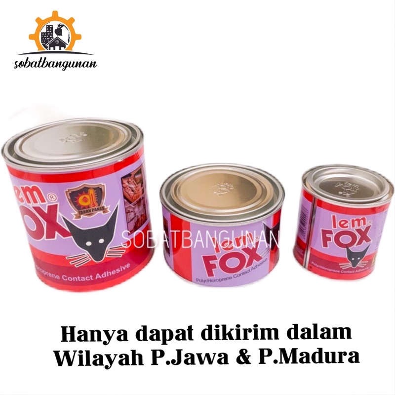 LEM FOX KUNING 1/2Kg (300GR) / LEM SUPER AIBON / LEM KUNING KALENG