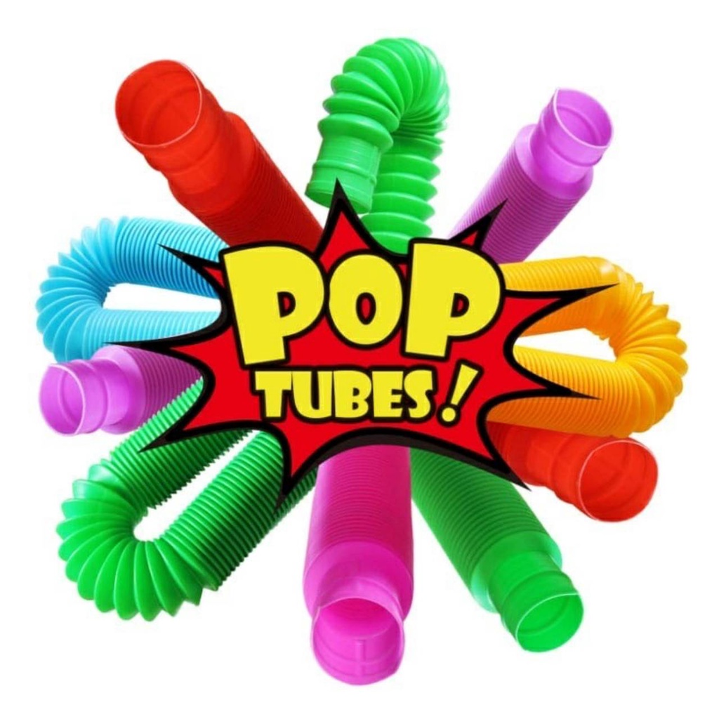 Mainan Viral CEV Light Up Pop Tubes Pop Pipes Mainan Lampu Stick Pipa Selang Fidget Toy (POP TUBES LED PANJANG TARIK NYALA PARTY)