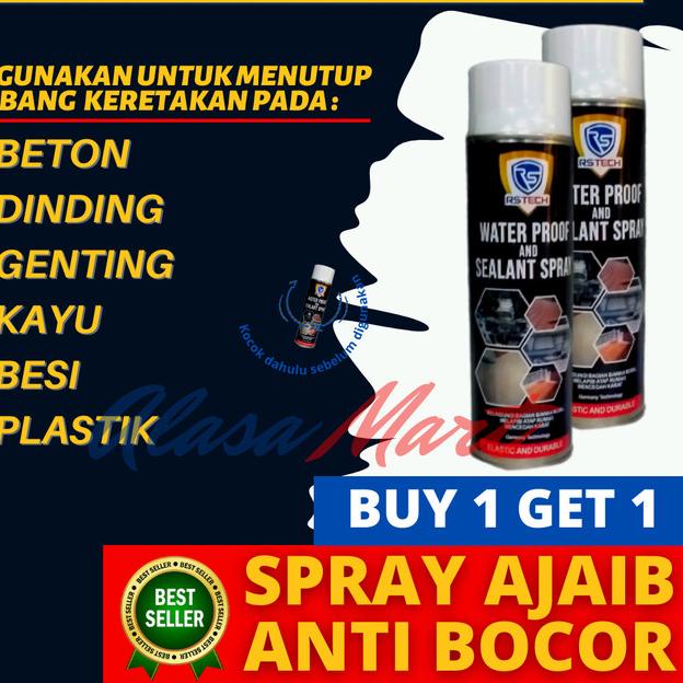 

Rubber Sealant Spray - Aqua Sealant Spray Anti Bocor 500ml Buy 1 Get 1 - Putih