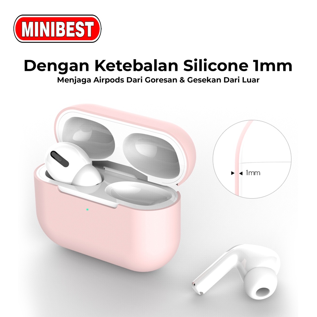 [MB] Premium Silicone Casing/Case Untuk Airpods Pro/I13 Free Hook Protection Case