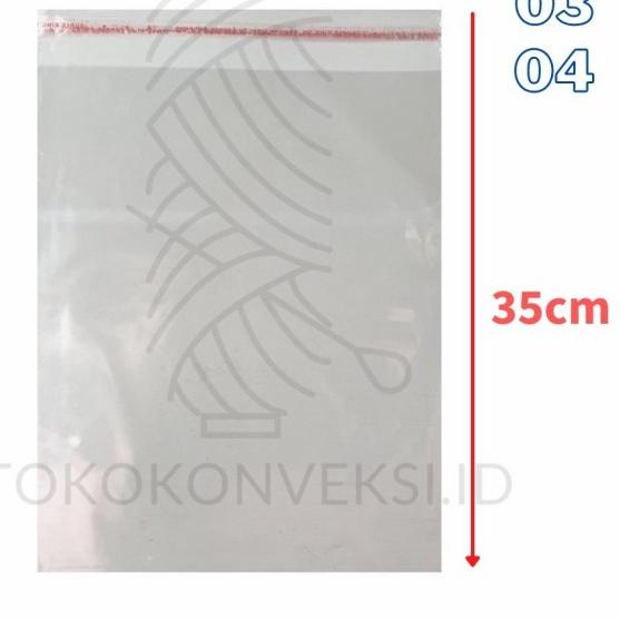 

Plastik OPP 500 Lembar Ukuran 28x35 Tebal 04