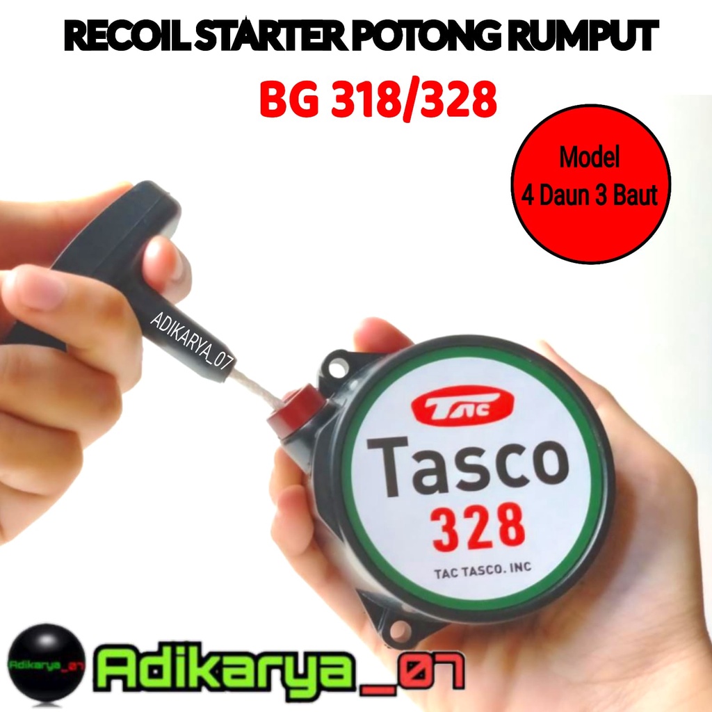 ALLS Recoil stater starter mesin potong rumput recoil stater mesin rumput tarikan mesin rumput 328