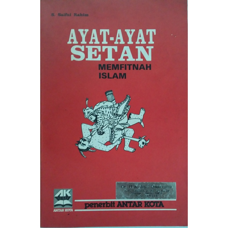 Buku Sejarah sastra ayat ayat setan memfitnah islam
