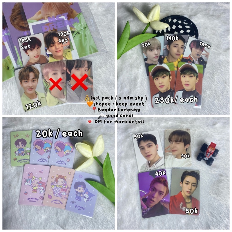 wts pc photocard nct dream wayv nct 127 mark jisung chenle renjun jeno pp sg21 sanrio tc hendery jun