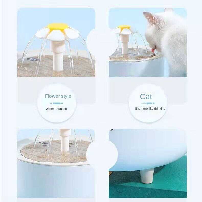 TaffHOME Tempat Minum Anjing Kucing Fountain Dispenser - G3370 - White