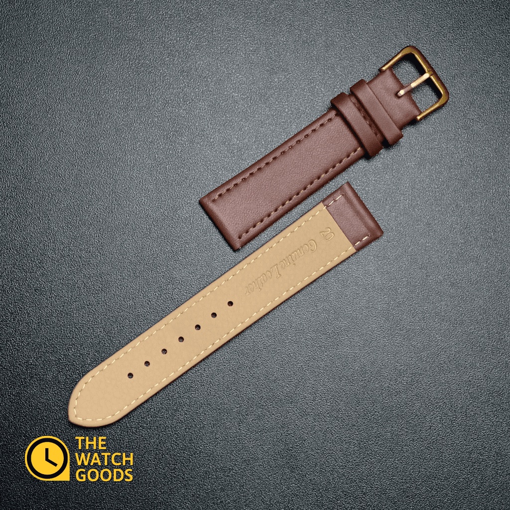 [PREMIUM QUALITY] Leather Watch Strap Time King 16mm 18mm 20mm 22mm 24mm | Tali Jam Tangan Kulit Grade B